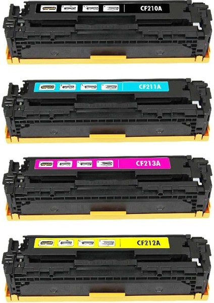 Hp 131A-CF210A/ Hp Laserjet Pro 200 Color M251N Muadil Toneri 1 Set 4 Renk