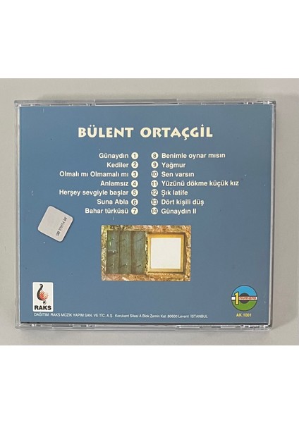 Bülent Ortaçgil Benimle Oynarmısın CD (Orijinal 1993 Dönem Baskı CD (Plak Değildir)