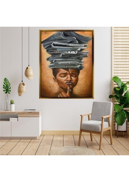 Altın Çerçeveli Tablo RS757