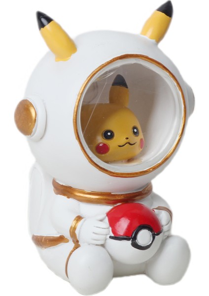 Pokemon Go Astronot Pikachu Gece Lambası Biblo Dekoratif Ürün Ev Ofis Yeni Yıl Doğum Günü si modelleri