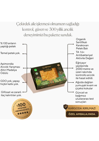 Organik Karakovan Balı 3 x 500G