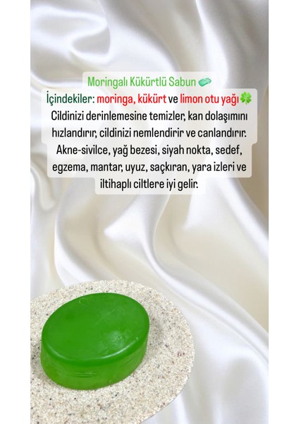 Kükürtlü Moringa Sabun Tekli