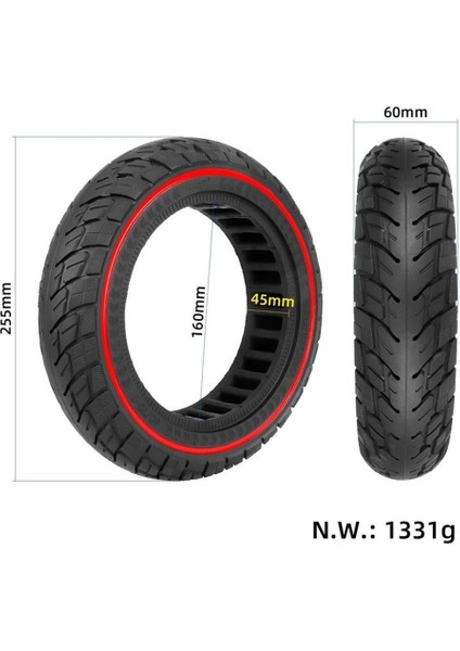 Yasomi S65 Max Kırmızı Şerit Petekli Dolgu Lastik