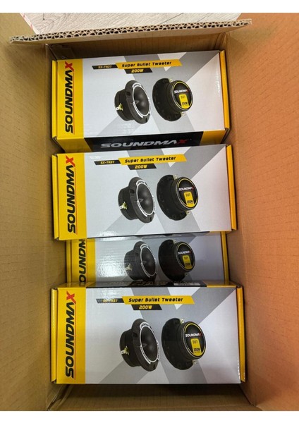 SX-TA37 Çifti 400WAT-200W Rms 10 cm Dome Tweeter Tiz Yeni Sezon
