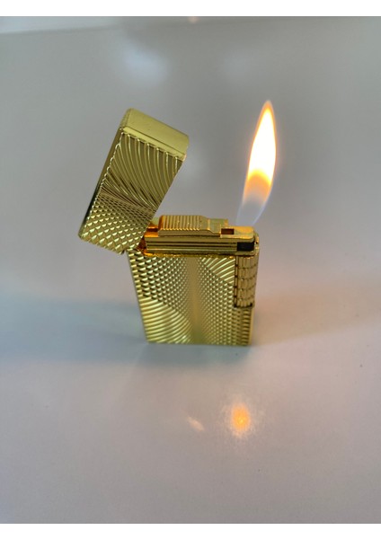 Yandan Çarklı Metal Gold Çakmak
