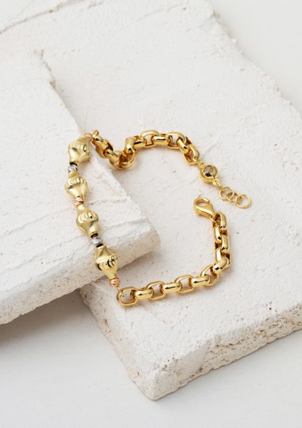 Zila Tasarım 14 Ayar Dorika Italyan Bileklik fırsatları