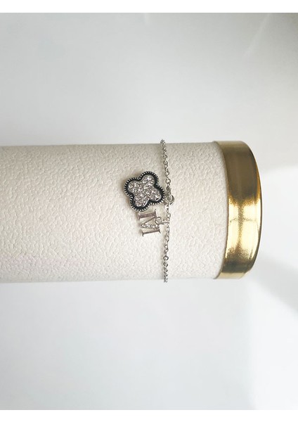 M Harfi Çelik Louis Bileklik