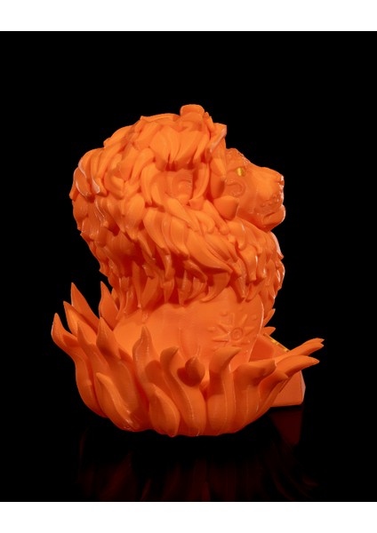 Aslan Burcu Figürü - 3D Güç ve Asalet Katman