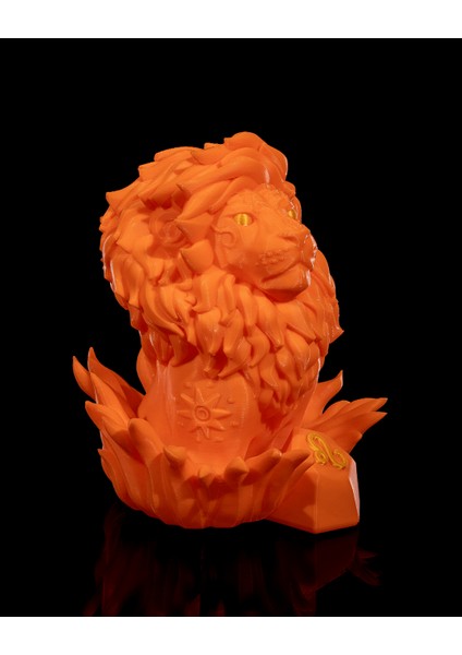 Aslan Burcu Figürü - 3D Güç ve Asalet Katman
