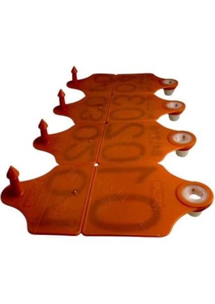 50 Adet Turuncu Renk Büyükbaş Hayvan Kulak Küpesi+Pens Ucu Hediye fiyatları