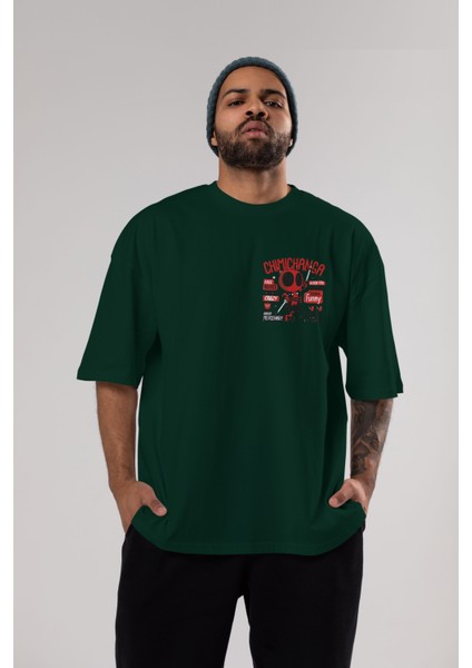 Deadpool (9) Ön Sol Baskılı Oversize T-Shirt Erkek Kadın Unisex Pamuk Bisiklet Yaka Tişort indirimleri