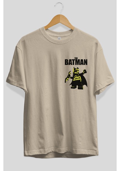 Batman (19) Ön Sol Baskılı Oversize T-Shirt Erkek Kadın Unisex Pamuk Bisiklet Yaka Tişort fiyatları