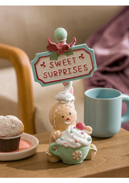 Lcw Home Karışık Baskılı Kurabiye Adam Figürlü Dekoratif Obje 25 cm