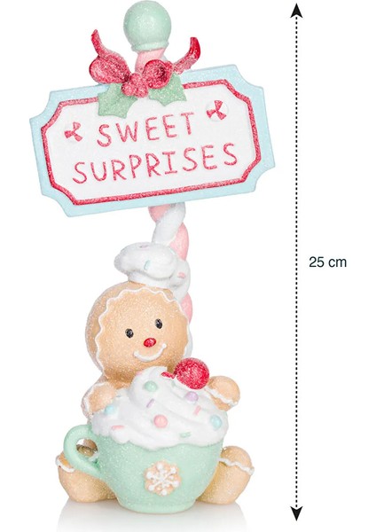 Lcw Home Karışık Baskılı Kurabiye Adam Figürlü Dekoratif Obje 25 cm modelleri