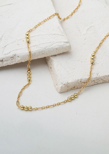 Figaro Zincirli Toplu 14 Ayar Altın Italyan Kolye fiyatları