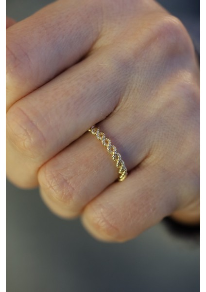 14 Ayar Altın Burgu Örme Yüzük fiyatları