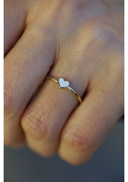 14 Ayar Altın Taşsız Kalp Yüzük fiyatları