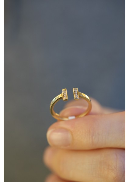 14 Ayar Altın Taşlı T Yüzük fırsatları