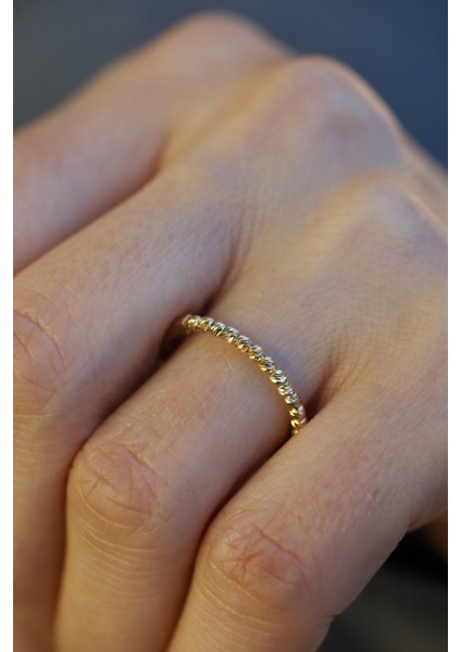 14 Ayar Altın Tek Sıra Dorika Yüzük fiyatları