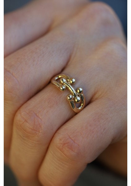 14 Ayar Altın Topcuk Ataç Yüzük fiyatları