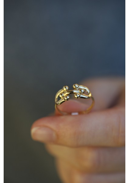 14 Ayar Altın Topcuk Ataç Yüzük fırsatları