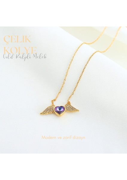 Kalpli Melek Çelik Kolye fiyatları