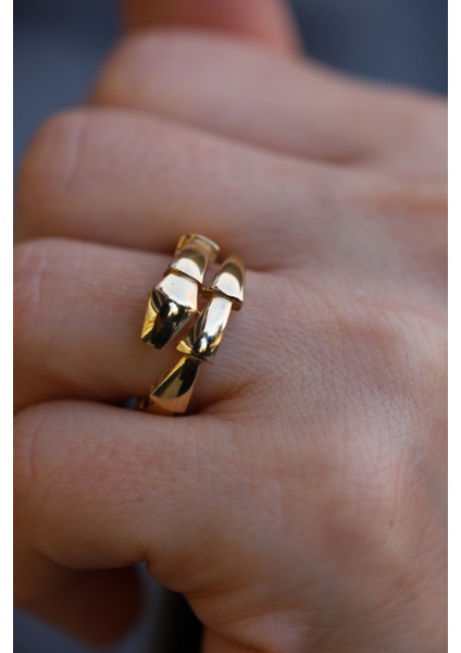 14 Ayar Altın Taşsız Yılan Yüzük fiyatları