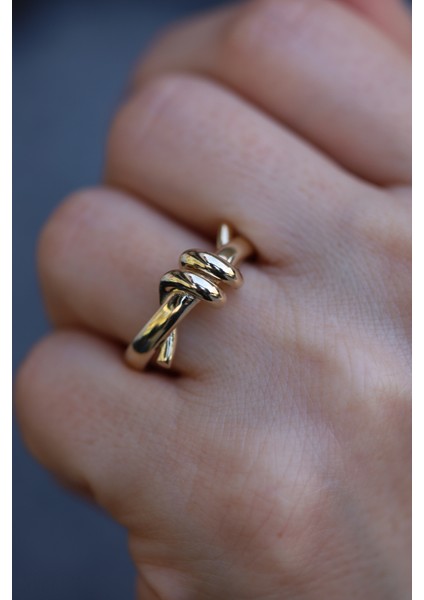 14 Ayar Altın Aşk Sarmalı Yüzük fırsatları