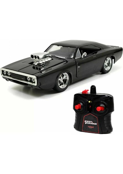 USB Şarjlı Uzaktan Kumandalı Araba Yeni 1:16 Fast & Furious Dom’s Dodge Charger R/t