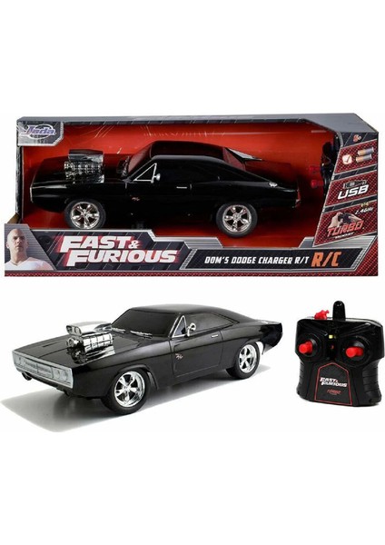 USB Şarjlı Uzaktan Kumandalı Araba Yeni 1:16 Fast & Furious Dom’s Dodge Charger R/t