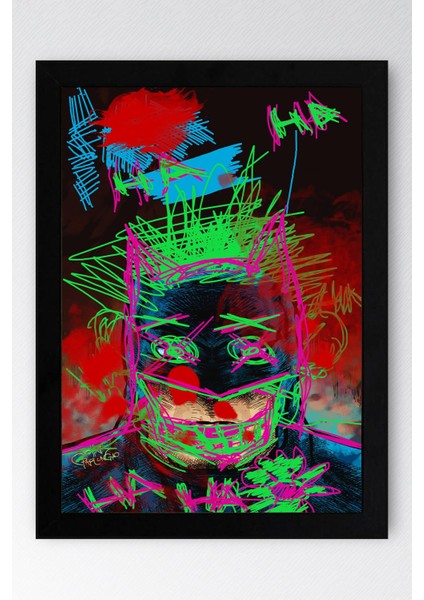 Batman Çerçeveli Tablo - Batman Joker Poster Tablo