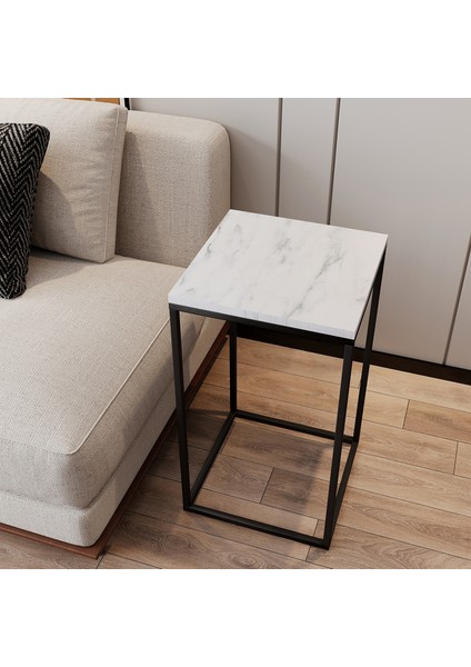 Pure Yan Sehpa, Metal Yan Sehpa ,Beyaz Mermer fiyatları