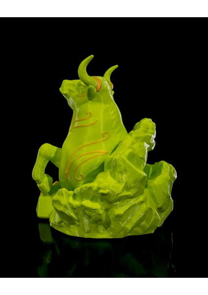Boğa Burcu Figürü - 3D Güçlü ve Kararlı Katman