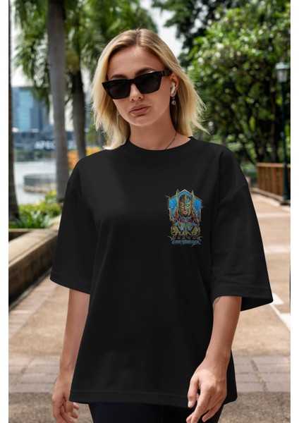 Thor Love And Thunder Ön Sol Baskılı Oversize T-Shirt Erkek Kadın Unisex Pamuk Bisiklet Yaka Tişort indirimleri