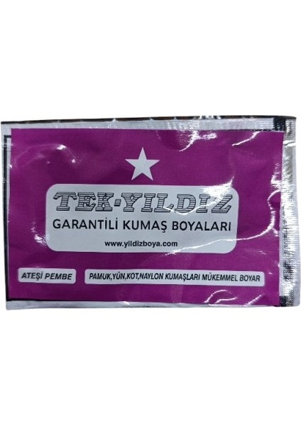 06 - Kumaş Boyası Ateşi Pembe 11 gr