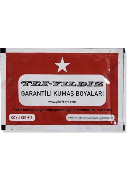 09 - Kumaş Boyası Koyu Kırmızı 11 gr