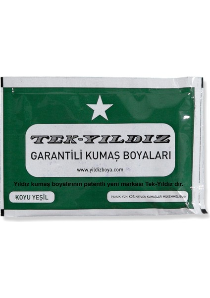39 - Kumaş Boyası Yeşil Koyu 11 gr
