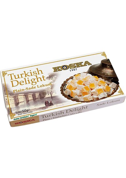 Sade Lokum 500 G x12 Paket – Geleneksel ve Yumuşacık Tatlı Lezzet