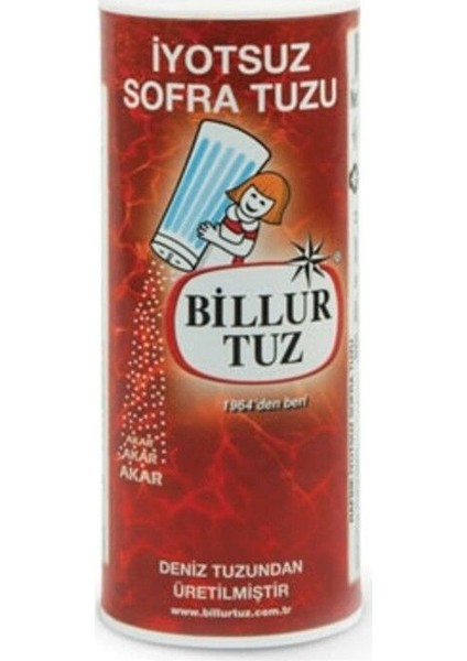 Tuz Iyotsuz Sofra Tuzu (250 G) X4 Paket