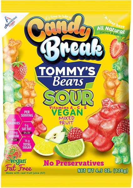 Karışık Meyveli Ekşi Yumuşak Şeker 128 gr x12 Paket – Tatlı ve Eğlenceli Atıştırmalık