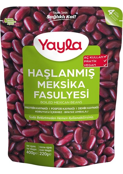 Haşlanmış Meksika Fasulyesi (400 G) X4 Paket