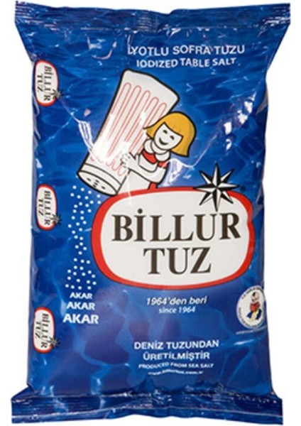 Tuz Iyotlu Tuz (1,5 Kg) X4 Paket