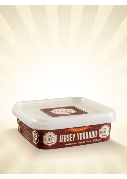 Uluova Kaymaklı Jersey Yoğurdu (1 KG)X12 Paket