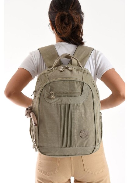 Unisex Sırt Çantası 40*30 cm Okul Çantası Günlük Spor Çantası Klinkır Kumaş Hafif Çok Cepli Su Itici