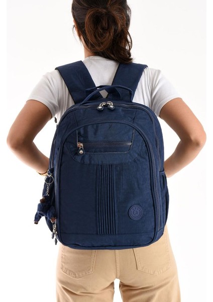 Unisex Sırt Çantası 40*30 cm Okul Çantası Günlük Spor Çantası Klinkır Kumaş Hafif Çok Cepli Su Itici indirimleri