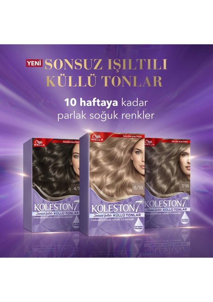 Koleston Supreme Kit 8/1 Açık Küllü Kumral 2li Paket