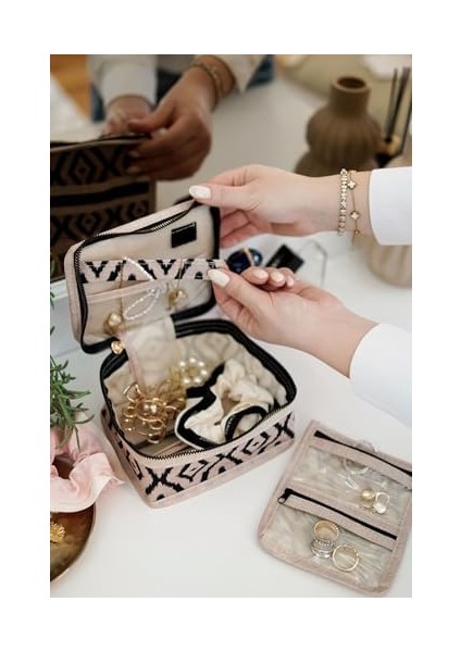 Kapısı Bohe Seyahat Takı Makyaj Çantası Düzenleyici Mini Çanta fiyatları