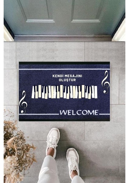 Dijital Baskı Kişiye Özel Iç Kapı Dekorasyon Paspas PS11266