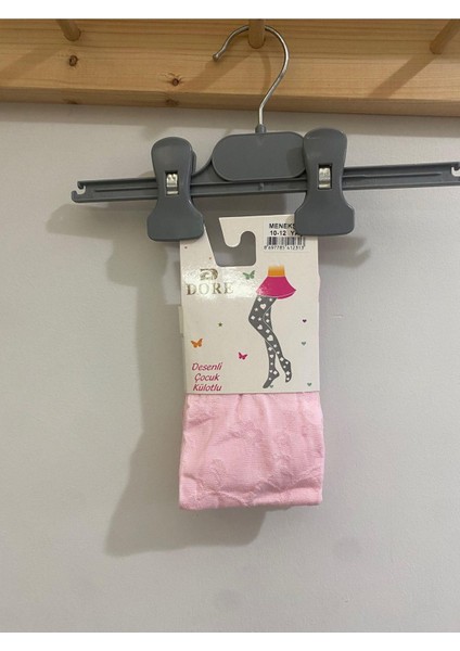 Desenli Külotlu Çorap Menekşe Pembe
