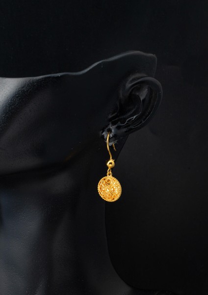 Telkari Işlemeli Sallanan 14 Ayar Küpe Altın fiyatları